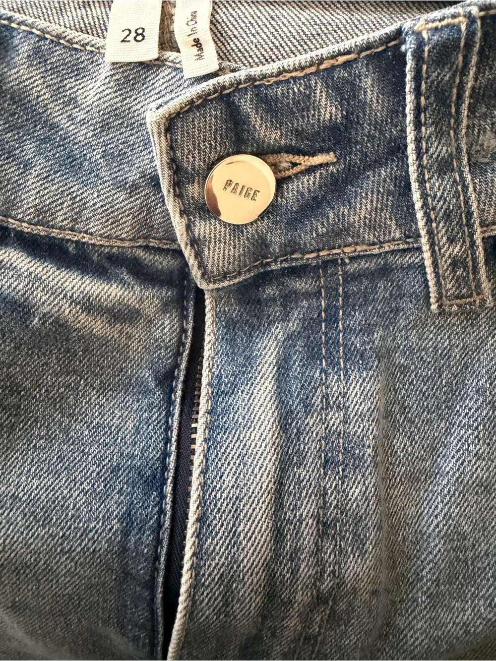 PAIGE Light Wash Wide Leg Jeans - Picture 6 of 8